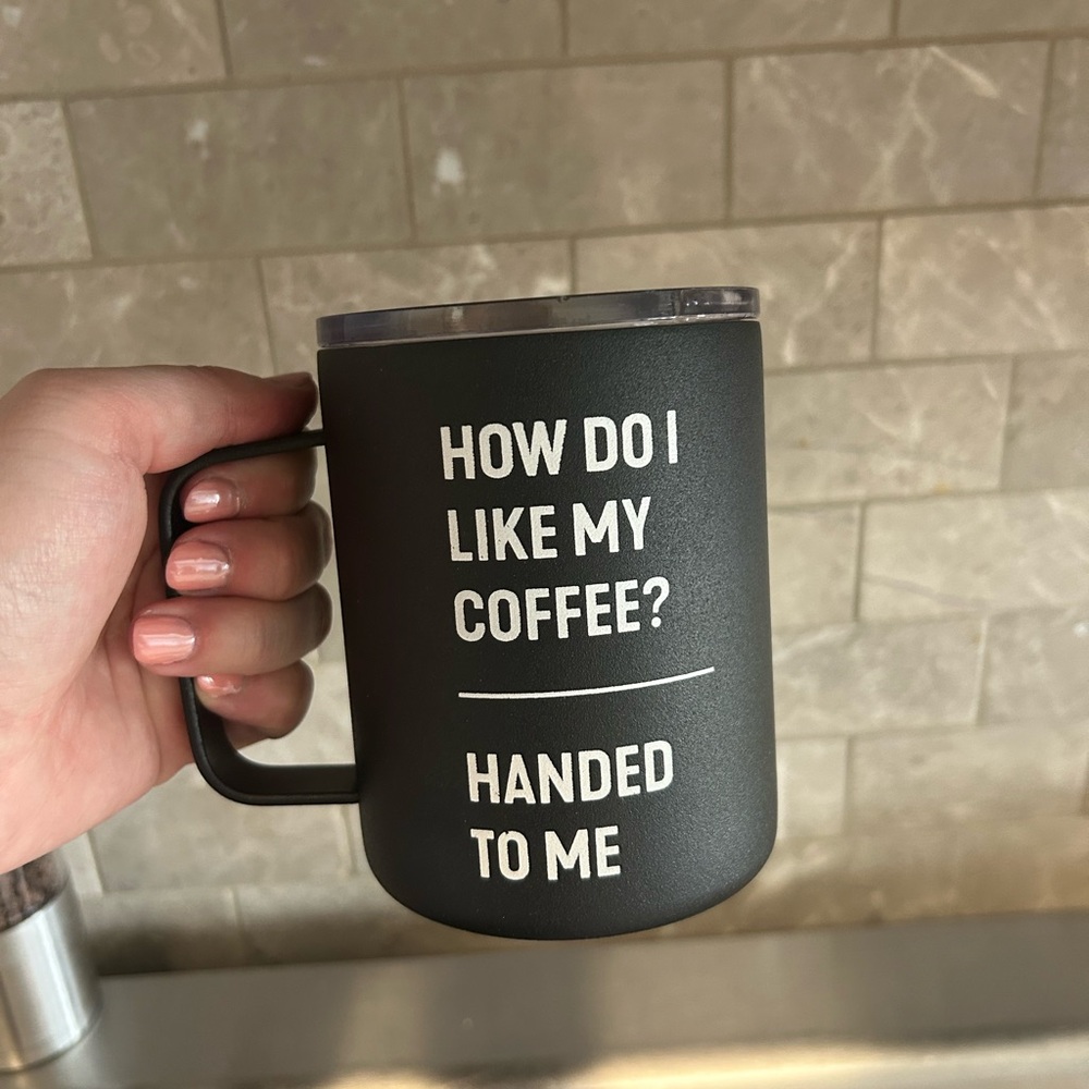 Sleek Black Travel Mug
